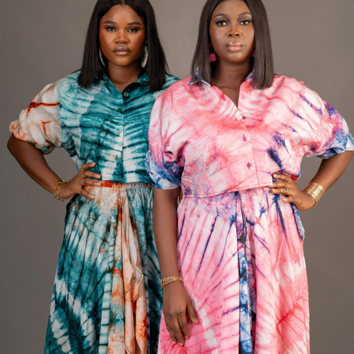 OLAIDE - Fuchsia Pink/Emerald Green